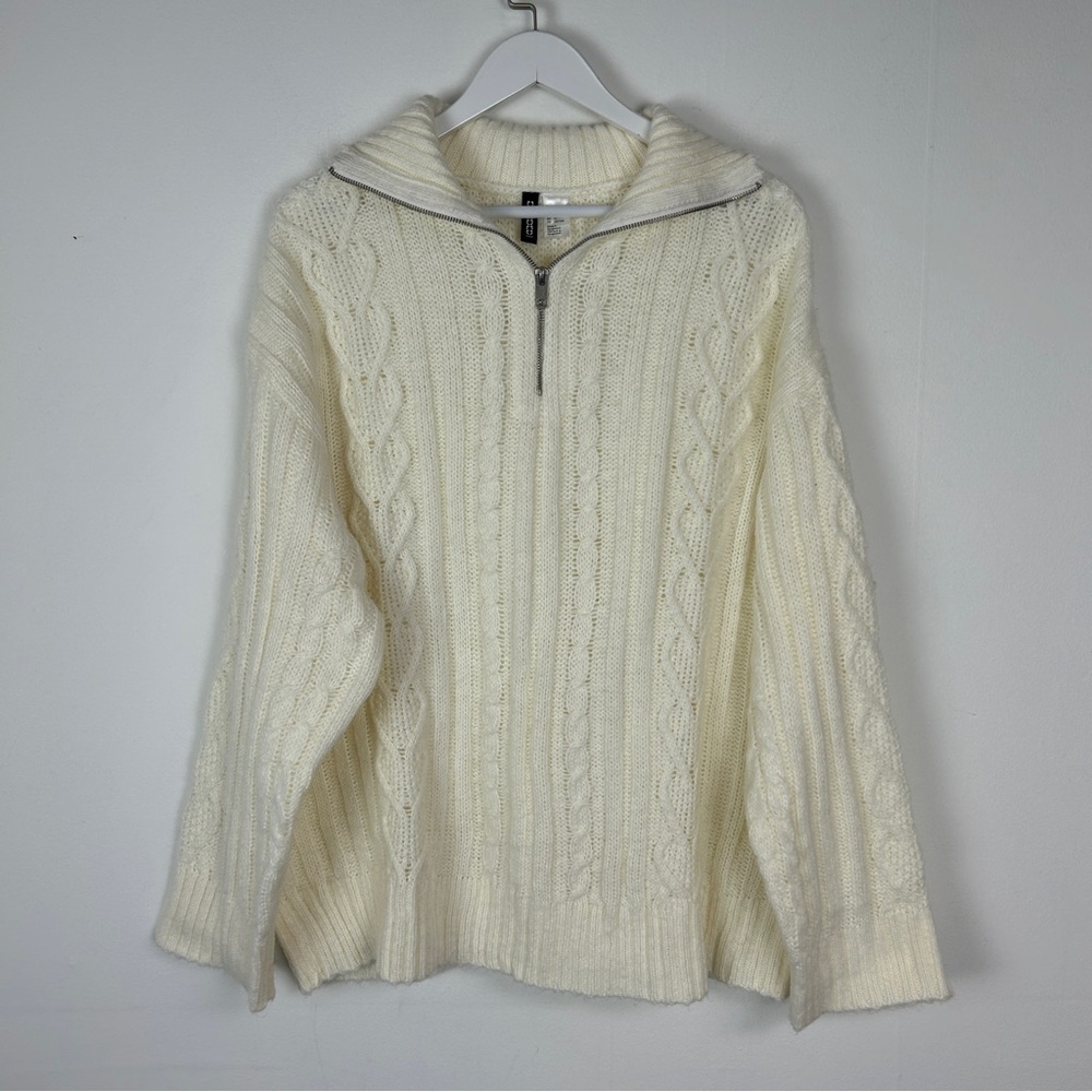 H&M Divided Quarter Zip Sweater XL